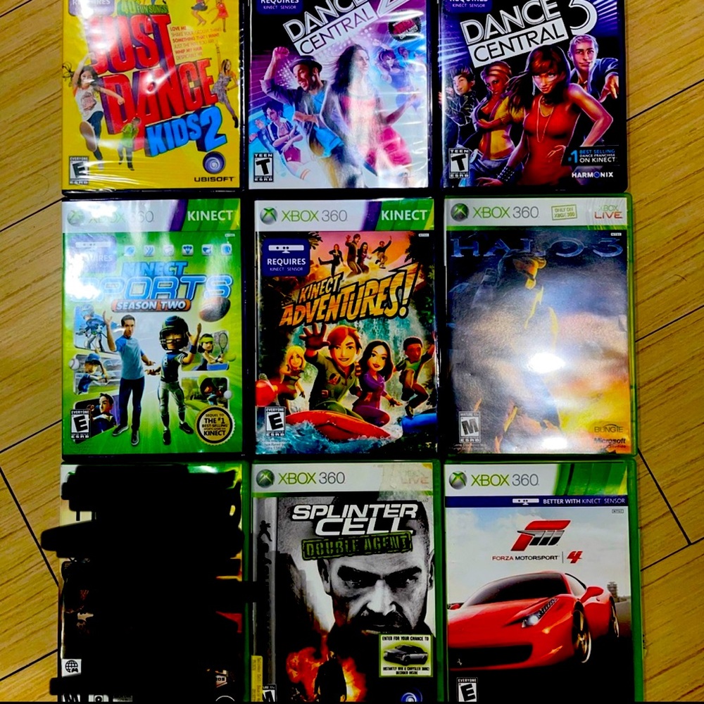 Microsoft Xbox 360 Games in bulk, 8 games, used, all in good condition